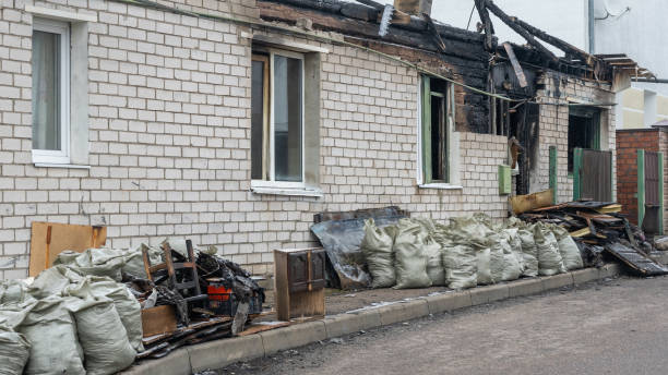 Professional Fire Damage Removal technician working in Chandler, AZ